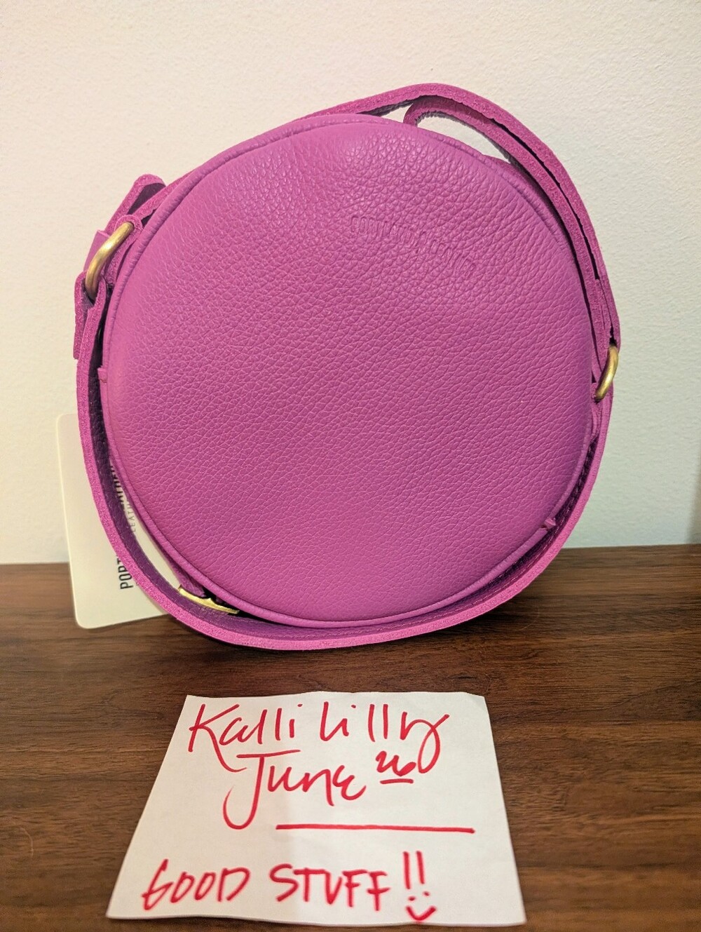 Portland Leather Goods Cattleya Wildflower Small Circle - Picture 3 of 5